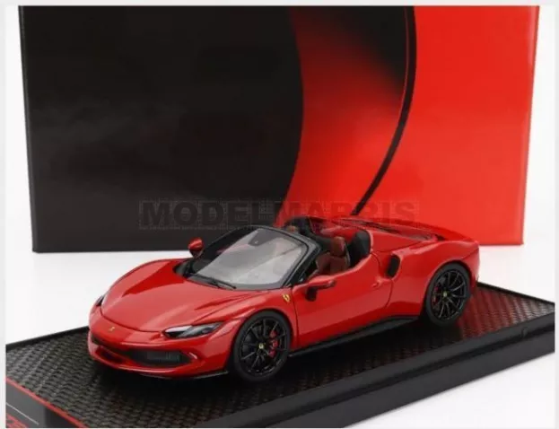 BBR Ferrari 296 Gts Spider 2022 Black Wheels 1:43 BBRC268D1