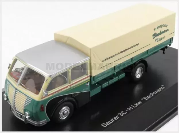 Schuco Saurer 3ch Lkw Telonato Transport Bachmann 1954 1:43 09007