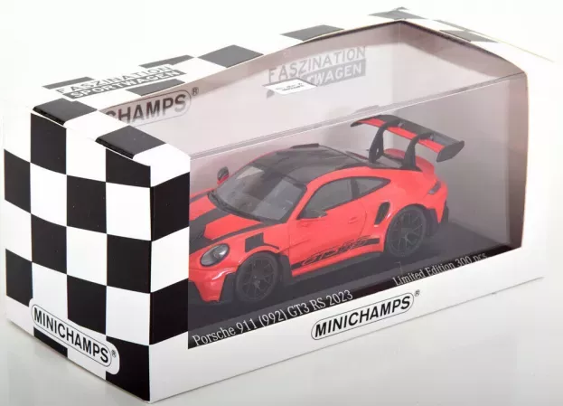 Minichamps Porsche 911 992 Gt3 Rs Coupe 2023 Black Wheels 1:43 413062108