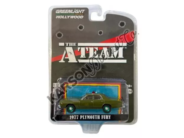 Greenlight Plymouth Fury U.s. Army Military Police 1977 The A-team 1:64 44865A