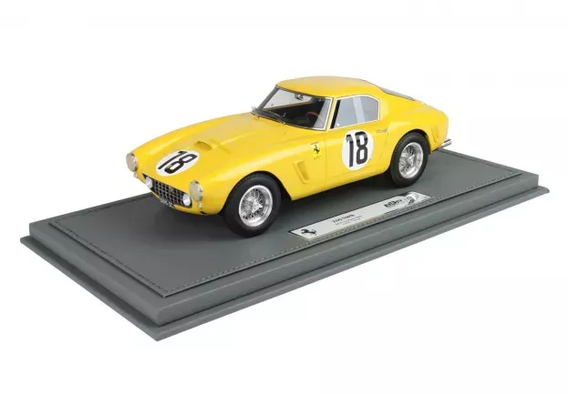 BBR Ferrari 250 Gt Swb 3.0l V12 Team N.a.r.t. North American Racing N 18 24h Le Mans 1960 George Arents Alan Connell Jr. Con Vetrina With Showcase 1:18 BBR1861D-VET