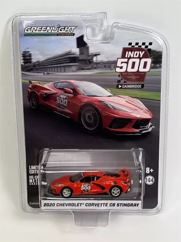 Greenlight Chevrolet Corvette C8 Offical Pace Car Indianapolis 500 Mile Race 2020 1:64 30227