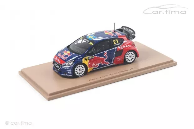 Spark Peugeot 208 Wrx Team Peugeot Hansen Red Bull N 21 Winner World Rx Of Canada 2016 T.hansen 1:43 S5194
