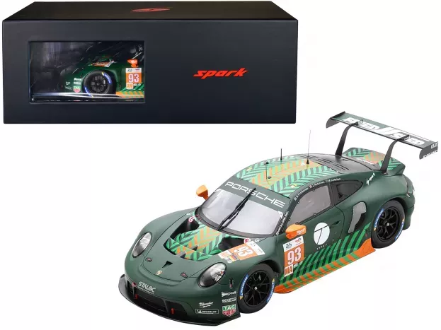 Spark Porsche 911 991 Rsr-19 4.2l Team Proton Competition N 93 24h Le Mans 2022 Michael Fassbender Matt Campbell Zacharie Robichon Con Vetrina With Showcase Special Box 1:18 18S823