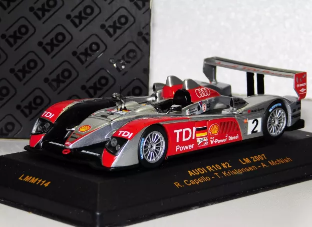 IXO Models Audi R10 N 2 24h Le Mans 2007 Capello Mcnish Kristensen 1:43 LMM114