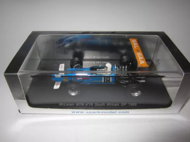 Spark Mclaren F1 M7a N 18 South African Gp 1969 Basil Van Rooyen 1:43 S3117