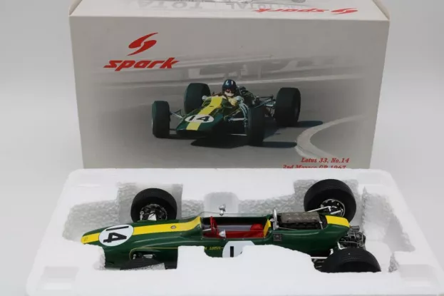 Spark Lotus F1 33 Brm N 14 2nd Gp Montecarlo 1967 Graham Hill 1:18 18S082