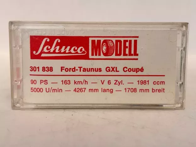 Schuco Ford Taunus Glx Coupe 1:66 838