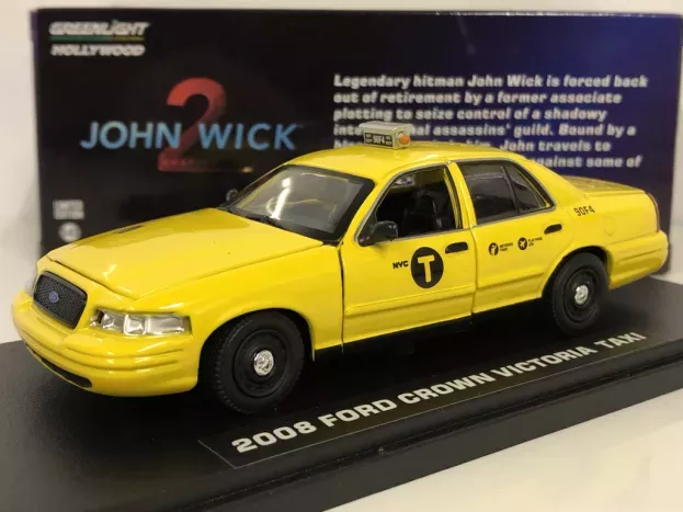 Greenlight Ford Crown Victoria Nyc Taxi 2011 John Wick Ii 1:43 86561