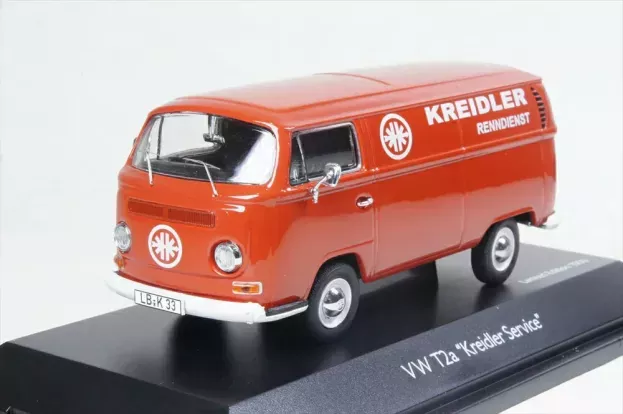 Schuco Volkswagen T2a Van Kreidler Service 1967 With Trailer + Florett 1:43 3340