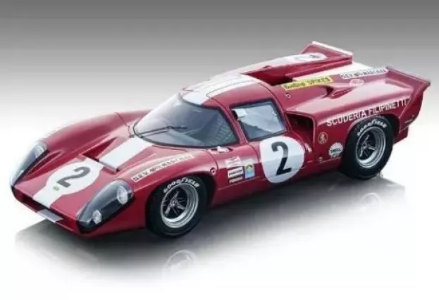 Tecnomodel Lola T70 Mk3b Gt 5.0l V8 Team Scuderia Filipinetti N 2 24h Le Mans 1969 J.bonnier M.gregory 1:18 TM18-207B