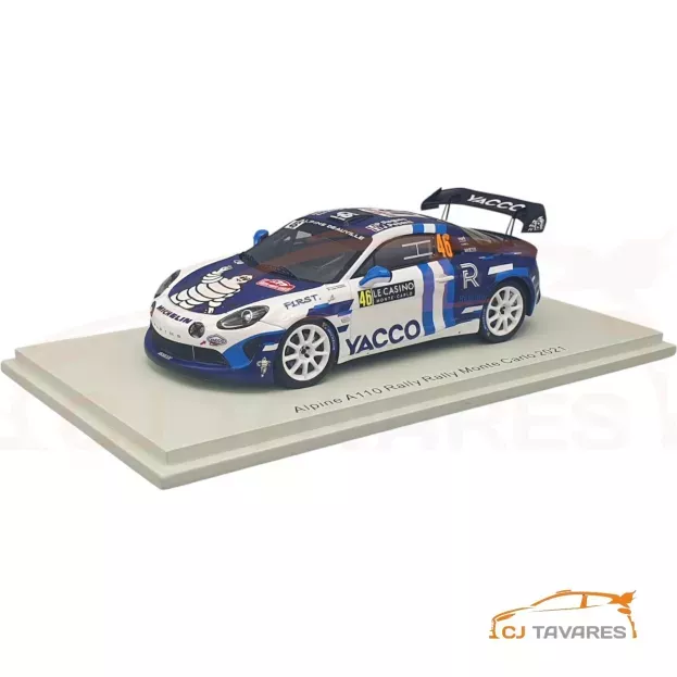 Spark Renault A110 Alpine N 46 Rgt Class Rally Montecarlo 2021 P.ragues J.pesenti 1:43 S6580