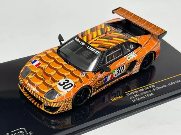 IXO Models Venturi 600 Lm 3.0l Turbo V6 Team Bba Sport Competition N 30 24h Le Mans 1994 Jean Luc Maury Laribiere Bernard Chauvin Herve Poulain 1:43 LMC144