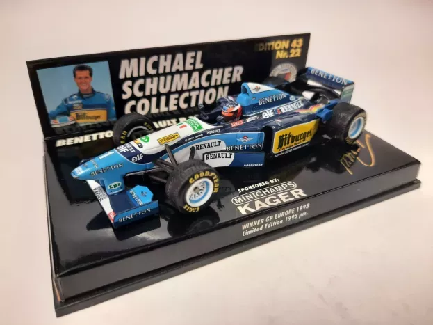 Minichamps Benetton F1 B195 Renault N 1 Europe Gp 1995 M.schumacher 1:43 510954316