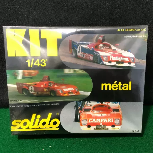 Solido Alfa Romeo 33 Tt12 N 3 1000km Nurburgring 1975 J.scheckter J.mass 1:43 41K
