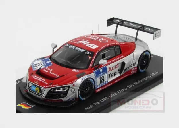Spark Audi R8 Lms Ultra N 18 Adac 24h Nurburgring 2014 R.frey Ch.frankenhout D.bastien Ch.bollrath 1:43 SG141