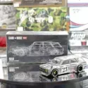 CHASE CAR Kaido House X Mini GT Datsun 510 Wagon Carbon Fiber Green V3 KHMG076