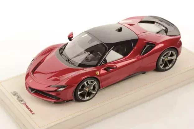 MR Models Ferrari Sf90 Stradale Hybrid 1000hp 2019 Con Vetrina With Showcase 1:18 FE028K