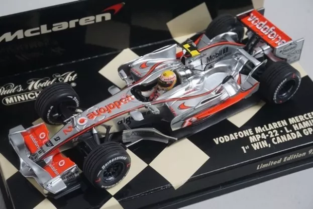 Minichamps Mclaren F1 Mp4 22 N 2 1st Winner Gp Canada 2007 Lewis Hamilton 1:43 530074322