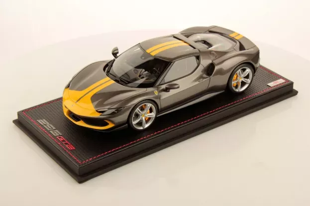 MR Models Ferrari 296 Gtb Hybrid 830hp V6 Assetto Fiorano 2021 Con Vetrina With Showcase 1:18 FE035B