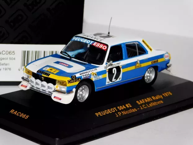 IXO Models Peugeot 504 N 2 Safari Rally 1976 J.p.nicolas J.c.lefebvre 1:43 RAC065