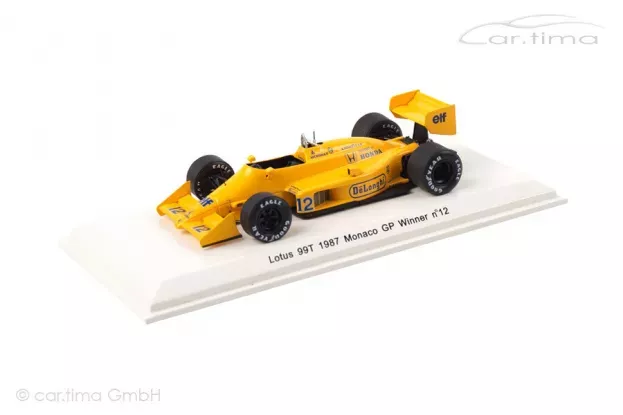 Spark Lotus F1 Honda 99t N 12 Winner Gp Monaco 1987 Ayrton Senna 1:43 R70181