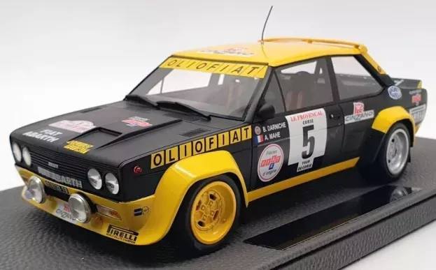 Top Marques Fiat 131 Abarth N 5 Winner Rally Tour De Corse 1977 B.darniche A.mahe 1:18 TOP043F