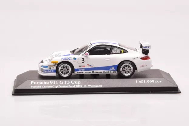 Minichamps Porsche 911 Gt3 N 3 Araxa Racing Carrera Cup 2007 R.westbrook 1:43 400076483