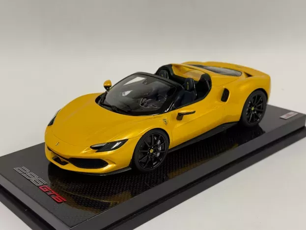 MR Models Ferrari 296 Gts Spider Assetto Fiorano Open Roof 2022 Con Vetrina With Showcase 1:18 FE037SE