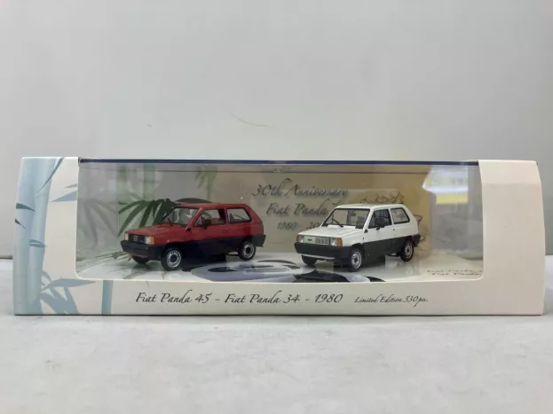 Minichamps Fiat Set 2x Panda 30th Anniversary 1:43 402121430