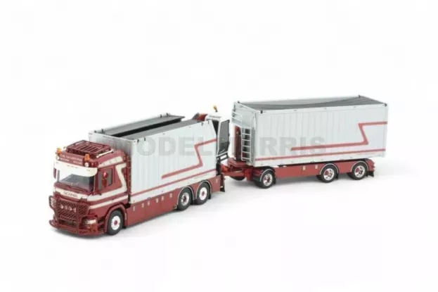 Tekno Scania Leeuwen Van G&j Scania Next Gen R580 Mestcombi 1:50 85207