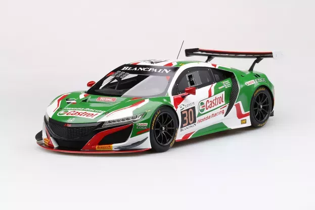 Truescale Honda Nsx Gt3 Team Castrol Honda Racing N 30 24h Spa 2018 R.patrese L.depailler E.guerrieri B.baguette 1:18 TS0269