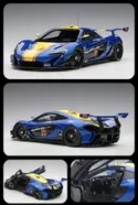 1/18 McLaren P1 GTR Autoart 81542 Metallic Blue with Yellow Stripes
