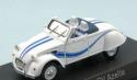 Citroen 2CV Azelle 1990 White with blue deco 1/43 150093 Norev