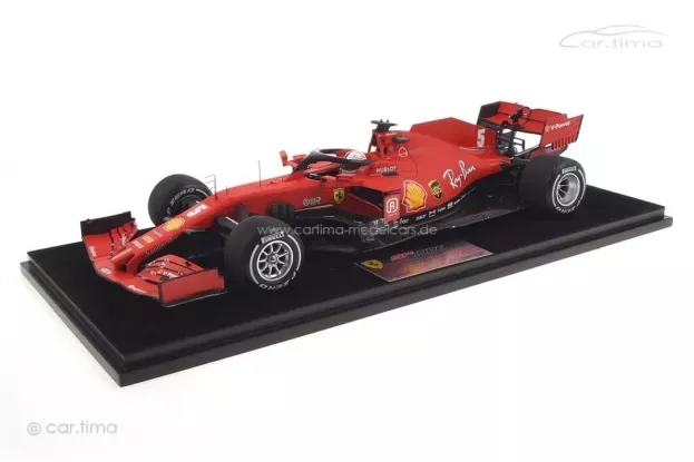 Looksmart Ferrari F1 Sf1000 Team Scuderia Ferrari Mission Winnow N 5 10th Austrian Gp 2020 Sebastian Vettel Con Vetrina With Showcase 1:18 LS18F1030