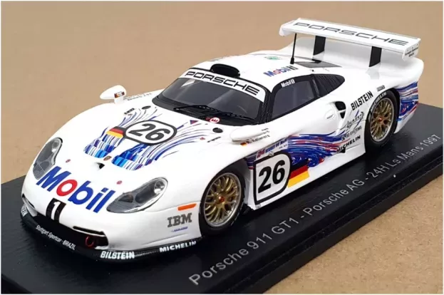 Spark Porsche 911 3.2l Gt1 Evo Team Porsche Ag N 26 24h Le Mans 1997 R.kelleners E.collard Y.dalmas 1:43 S9908