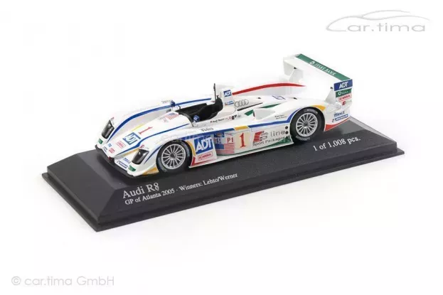 Minichamps Audi R8 N 1 Winner Alms Atlanta 2005 Lehto Werner 1:43 400051391