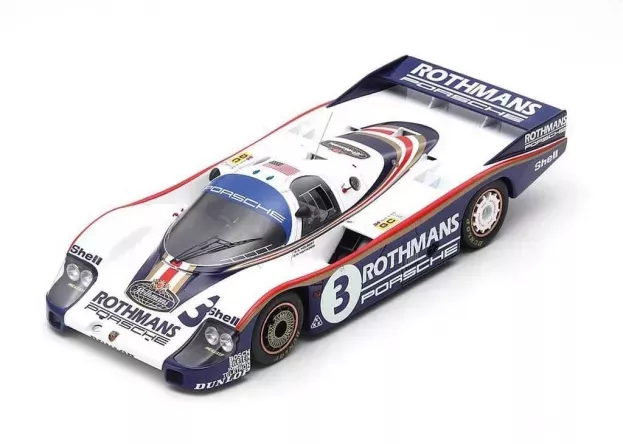 Spark Porsche 956 2.6l Turbo Team Rothmans Porsche System N 3 3rd 24h Le Mans 1982 H.haywood A.holbert J.barth 1:18 18S424