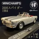 Mini Champs 1 43 scale 400120631 Alfa Romeo 2600 Spider 1964 (Silver)