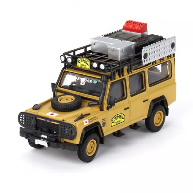 Mini-GT Land Rover Defender 110 Team Amazon Japan Rally Camel Trophy 1989 1:64 MGT00751-R
