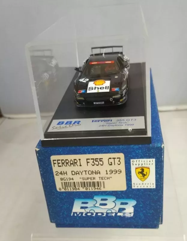 BBR Ferrari F355 Gt3 Team Super Tech N 42 24h Daytona 1999 F.scapini P.a.masselli M.de Iturbe G.de Lorenzi G.biava 1:43 BG194