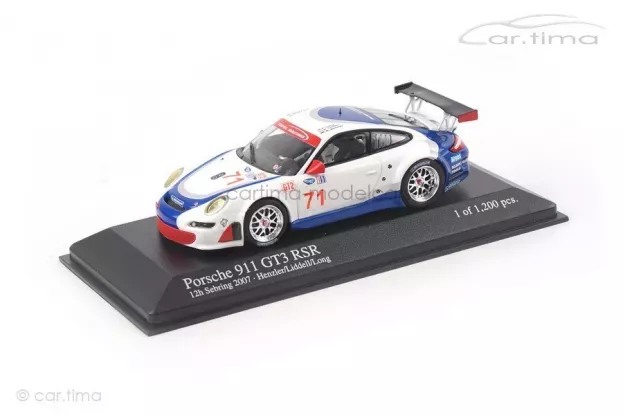 Minichamps Porsche 911 997 Gt3rsr N 71 12h Sebring 2007 Henzler Lidel 1:43 400076471