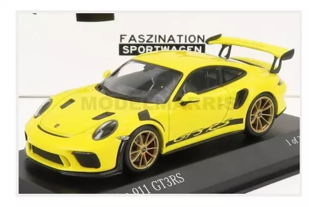 Minichamps Porsche 911 991-2 Gt3 Rs Coupe 2018 Golden Rims 1:43 413067049
