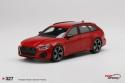 Audi RS6 Avant Carbon Black Tango Red 1:18 Scale TSM TS0327