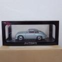 Aa 1/18 Porsche 356 Coupe Silver Grey Autoart AUTOart 77947 Fish Silver Grey