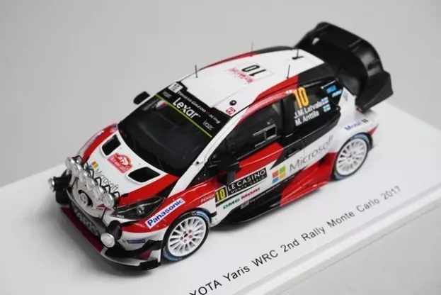 Spark Toyota Yaris Wrc N 10 2nd Rally Montecarlo 2017 J.-m Latvala M.anttila 1:43 S5163