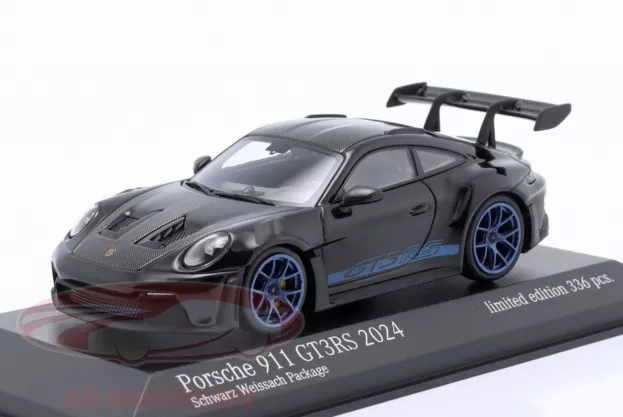 Minichamps Porsche 911 992 Gt3 Rs Coupe Weissach Package 2024 Blue Rims 1:43 413062122