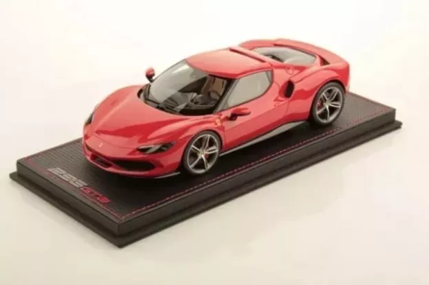 MR Models Ferrari 296 Gtb Hybrid 830hp V6 2021 Con Vetrina With Showcase 1:18 FE035G