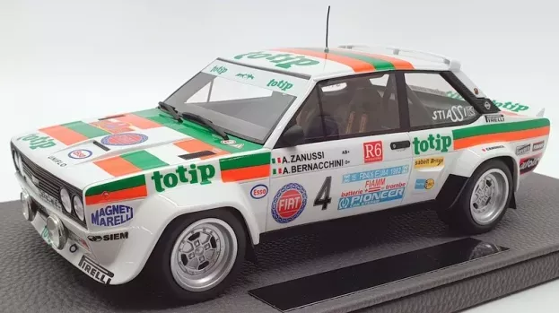 Top Marques Fiat 131 Abarth Totip N 4 Rally D'elba 1982 A.zanussi A.bernacchini 1:18 TOP043H