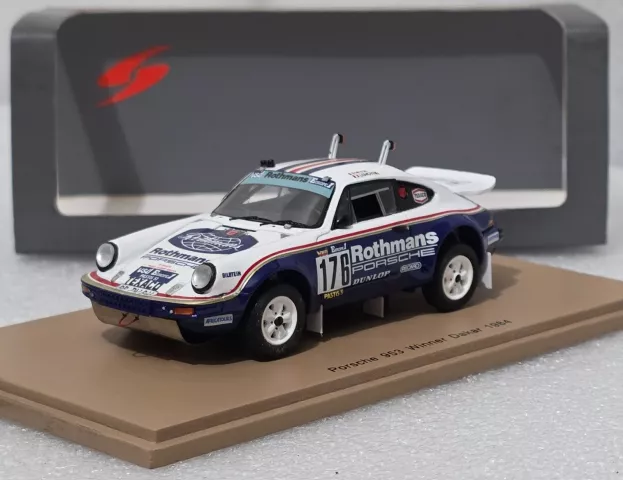 Spark Porsche 911 953 Carrera 3.2l 4x4 Rothmans N 176 Winner Rally Dakar 1984 Rene Metge Dominique Lemoyne 1:43 S4880